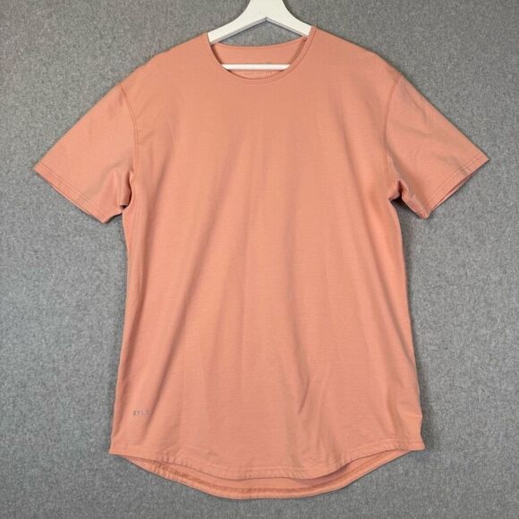 BYLT Other - BYLT Premium Basics Mens Size Large Drop Cut Lux Shirt Orange Short Sleeves